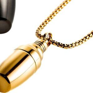 Cocktail Critters' Smallest Cocktail Shaker Ever Golden Necklace